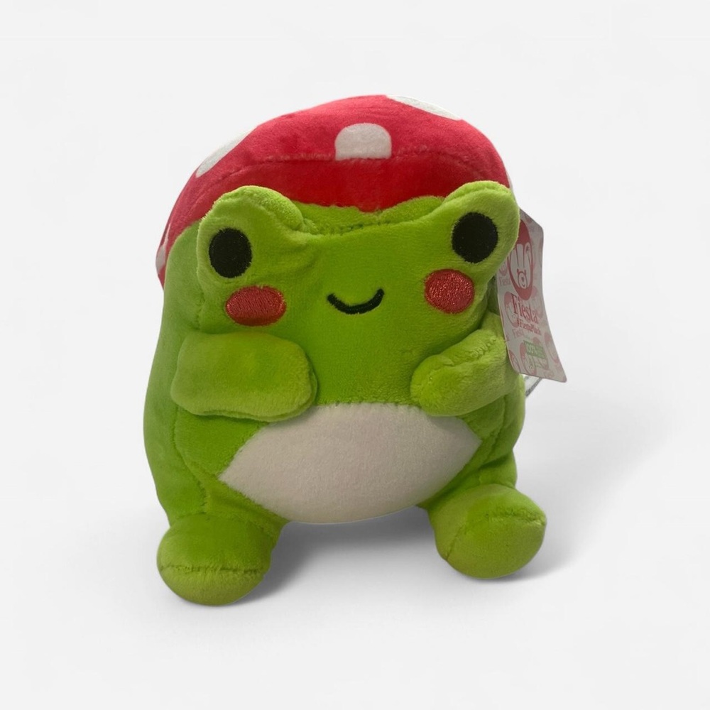 Fiesta Green and Red Stuffed Frog Plush